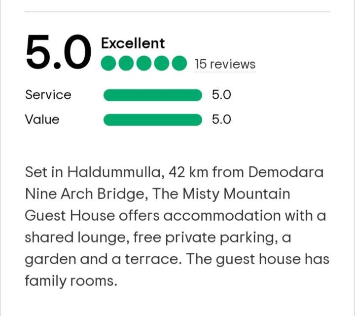 The Misty Mountain Guest House Haldummulla Esterno foto